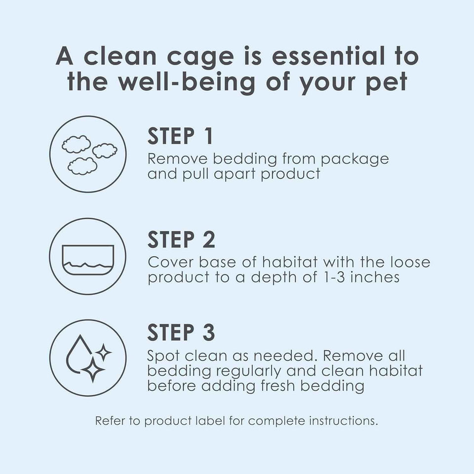 Kaytee clean and cozy white paper bedding, 49.2 liters, small animal bedding, premium paper, dust-free, pet-safe.
