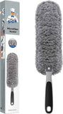 MR.SIGA Lint Free Microfiber Duster, Washable Duster for Household Cleaning Gray