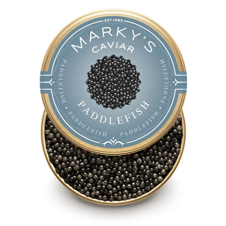 MARKY'S Caviar Tasting Gift Set – 4 x 0.5 oz + Blini, Spoon & Cooler Bag