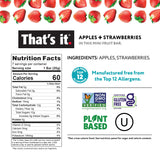 That's it. Mini Fruit Bars Variety 35 Pack, No Sugar Added, Plant-Based, Vegan & Gluten Free