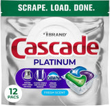 Cascade Platinum Dishwasher Pods, Dishwasher Detergent, Dish Detergent Soap, Fresh, 71 count