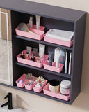 25 PCS Plastic Drawer Organizers Set, 4-Sizes Vanity and Makeup Organizer