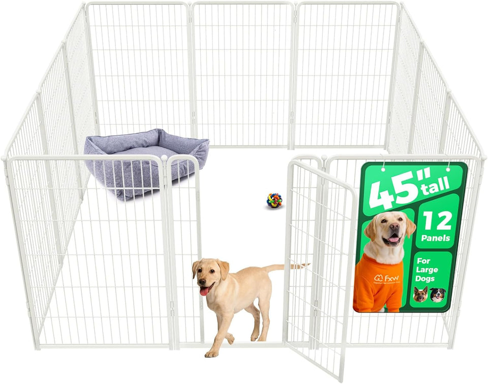 fxw homeplus unleashed 24 inch 6 panels dog pen black patented