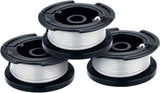 BLACK+DECKER Weed Eater String, Trimmer Line, 3-Pack, 30-Feet of Replacement Spool, 0.065-Inch Diameter (AF1003ZP)