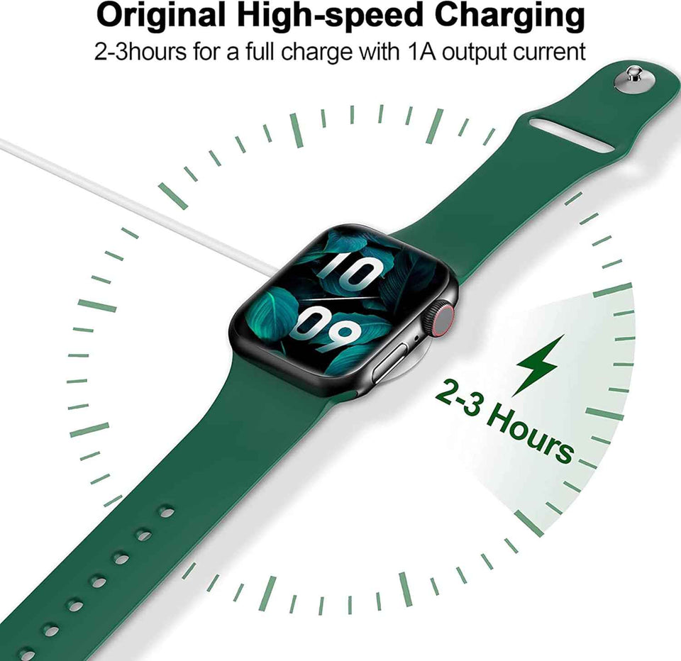 2026 upgraded magnetic charging cable for apple watch charger, usb c port, wireless charging cable for iwatch series ultra, 10, 9, 8, 7, 6, se, se2, 5, 4, 3, 2 - 3.3ft - white