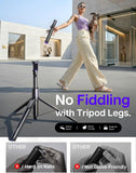 LISEN [0.01s-Open] Phone Tripod for iPhone, 67" Selfie Stick Tripod with Remote, Extendable Cell Phone Tripod Stand, Perfect for Travel Video Recording Live Stream Vlog for iPhone 17 Pro Max & Android