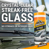 Armor All Protectant, Glass and Cleaning Wipes, Wipes for Car Interior and Car Exterior, 30 Count Each (Pack of 3)