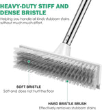 SetSail 51-inch Adjustable Handle 2 in 1 Stiff Bristle Floor Scrubber for Shower Bathroom Garage Kitchen