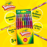 Crayola Twistables Crayons for Kids (24ct) School Supplies for Toddlers, Less Mess Coloring, Gifts for Boys & Girls, Ages 3, 4, 5