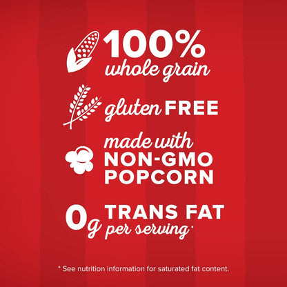Orville Redenbacher’s Microwave Popcorn, Butter Flavor, 3g Fiber Per Serving, 3.29 oz., 36-Count