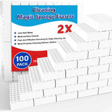 Magic Sponge Erasers, 20 Pack 2X Density Stronger Melamine Sponge Foam Pads, Multi-Functional Household Cleaning Supplies Cleaner for Kitchen, Bathroom, Bathtub, Sink, Wall Cleaner