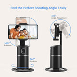 camrola auto face tracking phone holder, no app required, black