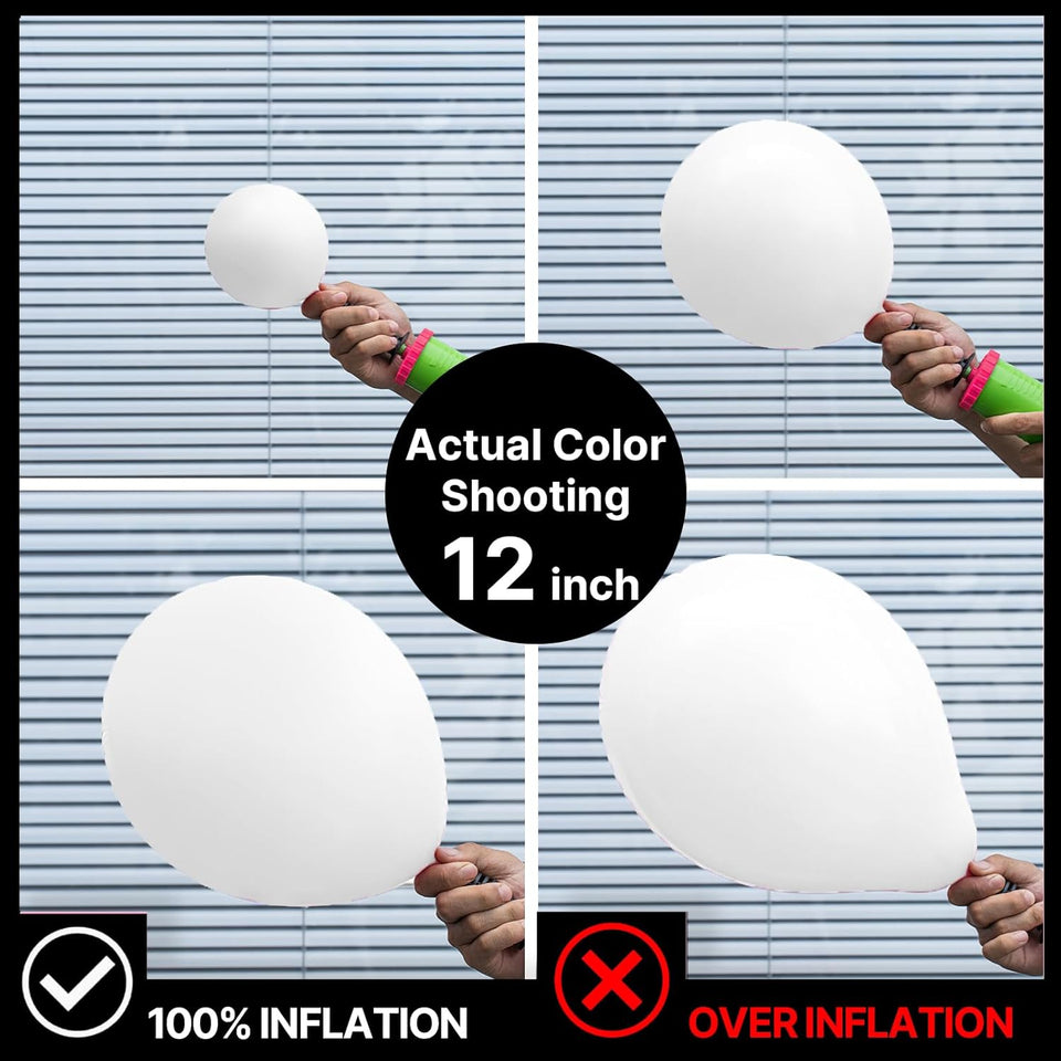 PartyWoo White Balloons 100 pcs 12 Inch Latex Helium Pastel White Balloons for Wedding Baby Shower Birthday Bridal Shower Graduation Engagement Princess Anniversary Party Decorations White-Y13