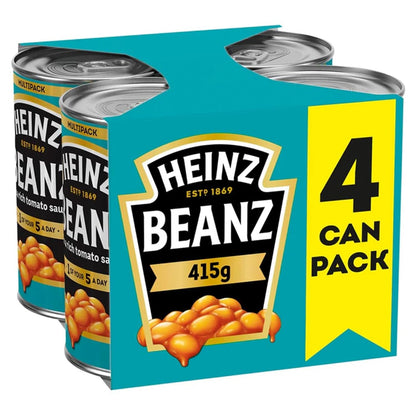 Heinz Baked Beans 415g 4 Pack (England)