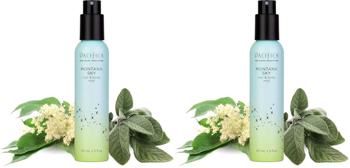pacificas island vanilla 6oz hair and body mist, paraben-free, no alcohol, vegan and cruelty-free for women