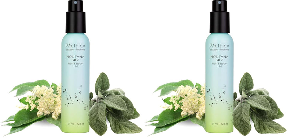 pacificas island vanilla 6oz hair and body mist, paraben-free, no alcohol, vegan and cruelty-free for women