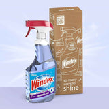 Windex ammonia-free glass cleaner spray bottle, crystal rain scent, 23 fl oz