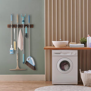 rustic-wood-mop-broom-holder-wall-mount-4-slots-4-hooks-closet-garage-laundry-room-kitchen