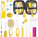 POPYJAN 24PCS Baby Grooming & Health Kit, Newborn Nursery Health Care Set, Baby Care Product, Grey White