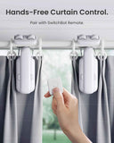 switchbot 2025 automatic curtain opener 3 rod with bluetooth remote control and wifi smartphone control