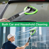 xin dell windshield cleaner tool extendable handle microfiber pads for car home window cleaning