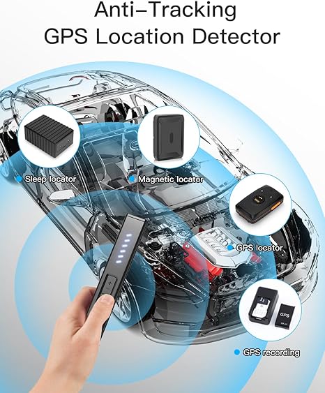 Hidden Camera Detectors, Bug Detector Anti Spy Camera Finder, GPS Tracker Detector Hidden Device Detector 6 Modes for Travel, Car, Bathroom,Office, Hotel, P18 Mix