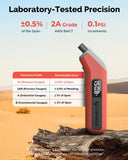 ETENWOLF T300 Digital Tire Pressure Gauge 3-200 PSI, Industrial Tire Gauge Calibrated to ANSI B40.7 Grade 2A(Plus-Minus 0.5%), Replaceable AAA Batteries (Vivid Orange)