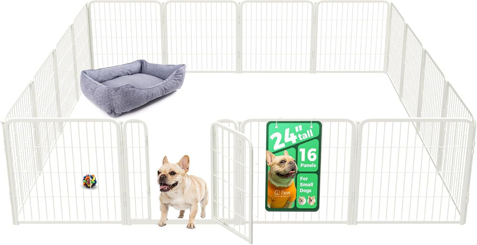 fxw homeplus unleashed 24 inch 6 panels dog pen black patented