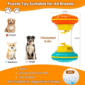 Interactive Dog Puzzle Toys for Boredom and Enrichment, Slow Feeder Treat Dispenser for Dogs, 7-Part Puzzle