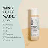 The Honest Company 2-in-1 Cleansing Shampoo and Body Wash for Sensitive Skin, Tear-Free, Hypoallergenic with Naturally Derived Ingredients, Fragrance-Free, 10 fl oz