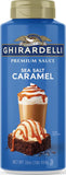 Ghirardelli Sea Salt Caramel dessert sauce 16 oz bottle for desserts and drinks