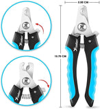 candure dog nail clippers and trimmer with safety guard for small medium-large breeds pet nail clipper