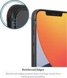 ZAGG Glass Elite VisionGuard+ Screen Protector - iPhone 12 Mini - Impact Protection, Scratch, Fingerprint, Smudge, InvisibleShield, Oil Resistant, Clear
