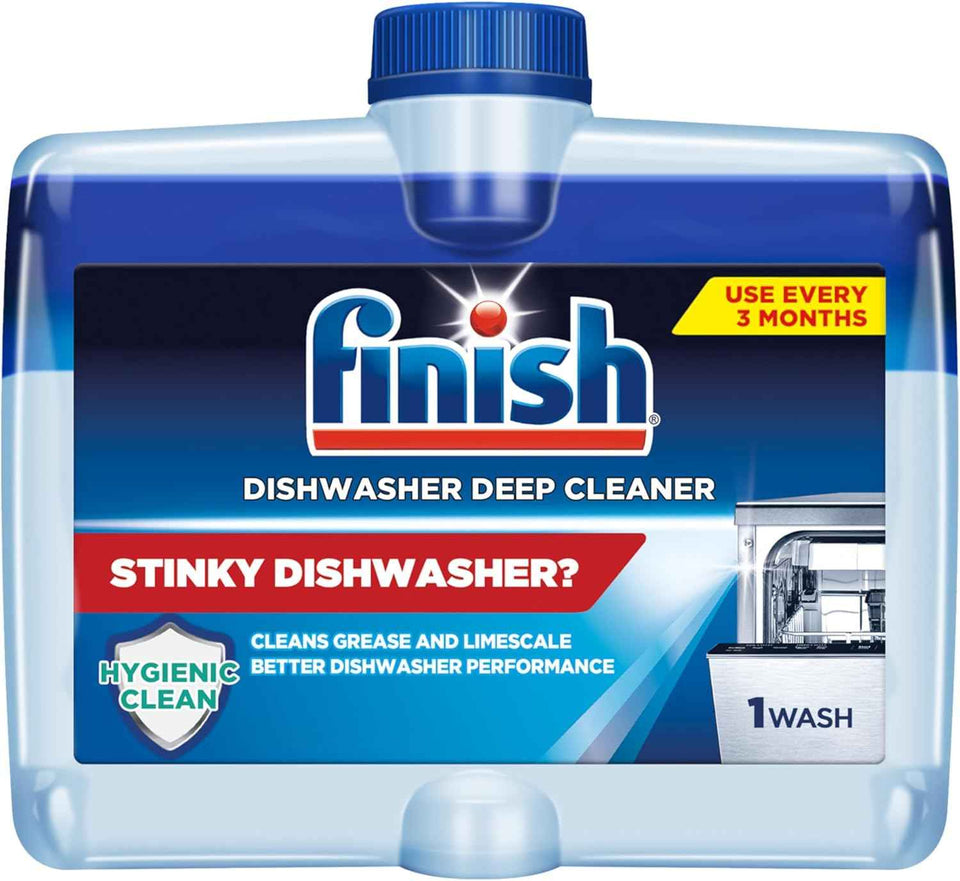 Finish heavy-duty dishwasher cleaner liquid, 3-month supply, 8.45oz bottle