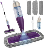 Spray Mop for Floor Cleaning with Washable Pads, Microfiber Wet Mops with 800 ml Refillable Bottle,Reusable Dust Mops with Sprayer for Hardwood Laminate Vinyl Tile Cleaning