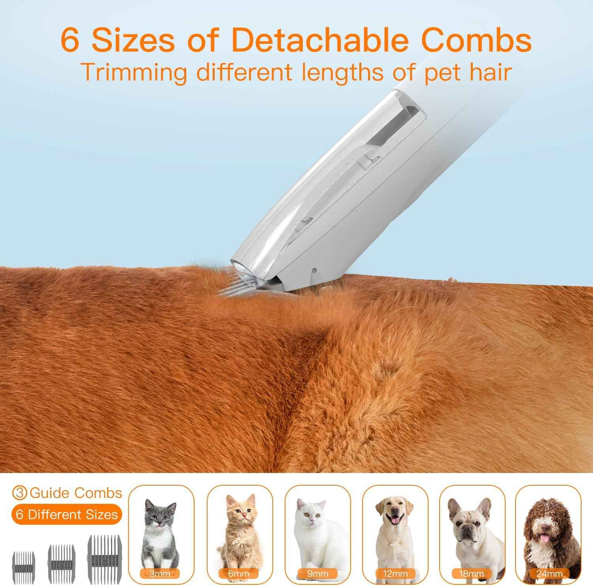 AIRROBO Dog Grooming Vacuum Kit,12000Pa Strong Pet Vacuum for Shedding,Grooming Hai,Quiet,PG100,2L Large Capacity
