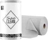 Fantasticlean Microfiber Cleaning Cloth Roll -75 Pack, Tear Away Microfiber Towels, 12" x 12", Reusable, Washable, Scratch Free, Ultra Absorbent Dishcloth for All-Around Cleaning Supplies (Pink)