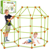 OleFun 180 Pack Fort Building Kits for Kids 4, 5, 6, 7, 8+ Year Old Boys & Girls, Creative STEM Building Toys for DIY Castles, Tunnels, Play Tent, Ideal Gifts for Aged 5-8