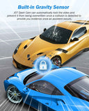 dash cam blue front and rear 2.5k+1440p triple car camera 3 channel with 32gb card
