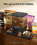 oneisall Automatic Cat Feeder with 5G WiFi, Automatic Cat Food Dispenser for 2 Cats Small Pets, 20 Cups/5L Timed Dry Food Dispenser with APP Control