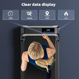 Walking Pad Treadmill for Home - Folding Treadmills with Handle Bar Portable Compact Fold up Indoor Foldable Handles Electric Walk Pads Small Spaces Mini Running Quiet Under Bed Office