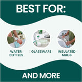 Scotch-Brite glass and water bottle brush with non-slip handle and durable design for effortless cleaning