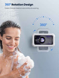 lamicall waterproof bathroom shower phone holder for 4-7 inch iphones with 480° rotatable retractable adjustable mount