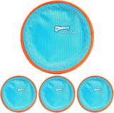chuckit paraflight flying disc dog toy - water floating flyer - durable nylon with soft rubber edges - medium and large dogs - size large