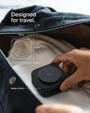 Belkin MagSafe Charger Compatible 3-in-1 Magnetic Charging Travel Pad 15W-BoostCharge Pro Foldable Qi2-Certified Wireless Charger, MagSafe-Compatible Charger for iPhone 16 Series, Apple Watch, AirPods