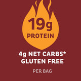 Quest Nutrition BBQ Protein Chips, 19g protein, 4g net carbs, gluten-free, 1.1 oz, pack of 12