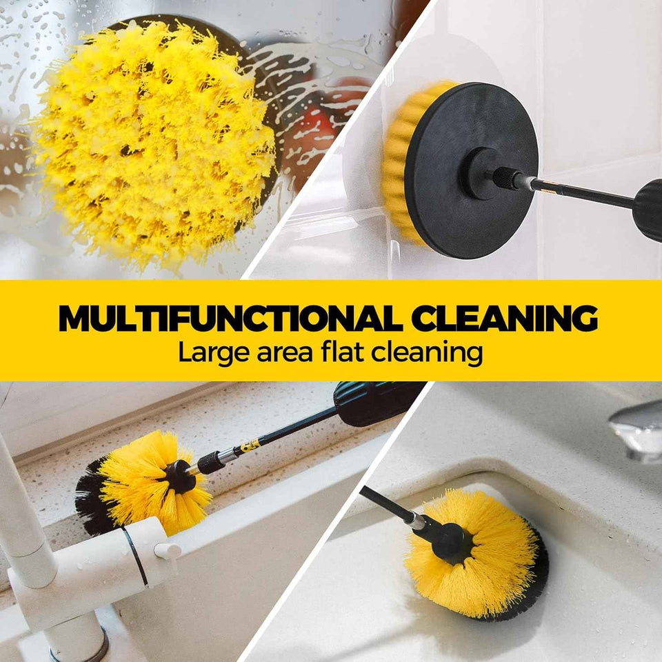 Holikme 6Pack Drill Brush Power Scrubber Cleaning Brush Extended Long Attachment Set
