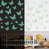 SAOROPEB 3D Butterfly Wall Decor - 48 Pcs, 4 Styles, 3 Sizes, Gold Butterfly Decorations for Birthday & Party Celebrations, Removable Stickers