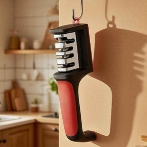 4-in-1 professional kitchen knife sharpener with tungsten steel and ceramic slots