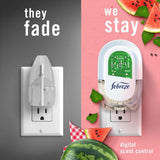 Febreze Plug In Air Freshener, Odor-Fighting Scented Oil Refill, Air Fresheners for Home and Bathroom and Kitchen, Long Lasting for Strong Odors, Sweet Watermelon Vine Scent, 0.87oz Refill, 3 Count